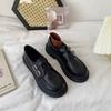 Woman Pumps Cute Low Heel Elegant Kawaii Black Loafers Shoes For Women Social Novelties Korean Style High Quality On Sale A
