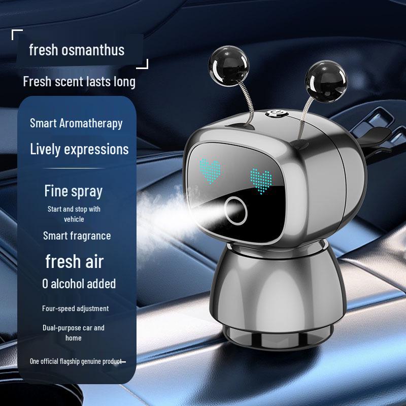 Lanxuan Intelligent Car Air Freshener: AI Robot Ornament & Long-Lasting Aroma