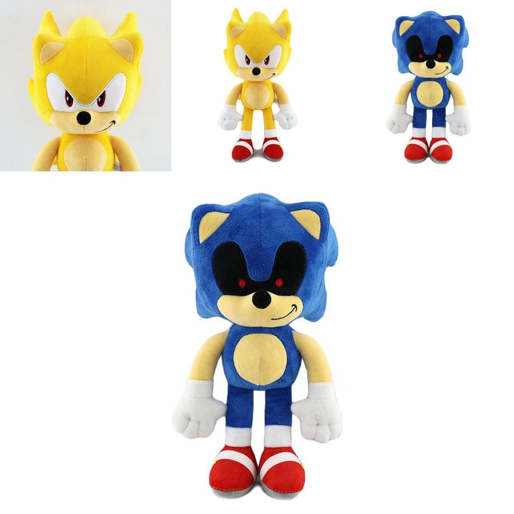 30cm Super Soft Sonic Shadow The Hedgehog Plush Dolls For Kids And Adults