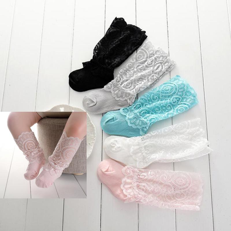 

New baby lace toddler toddler socks mesh breathable baby socks L 2-3 years old