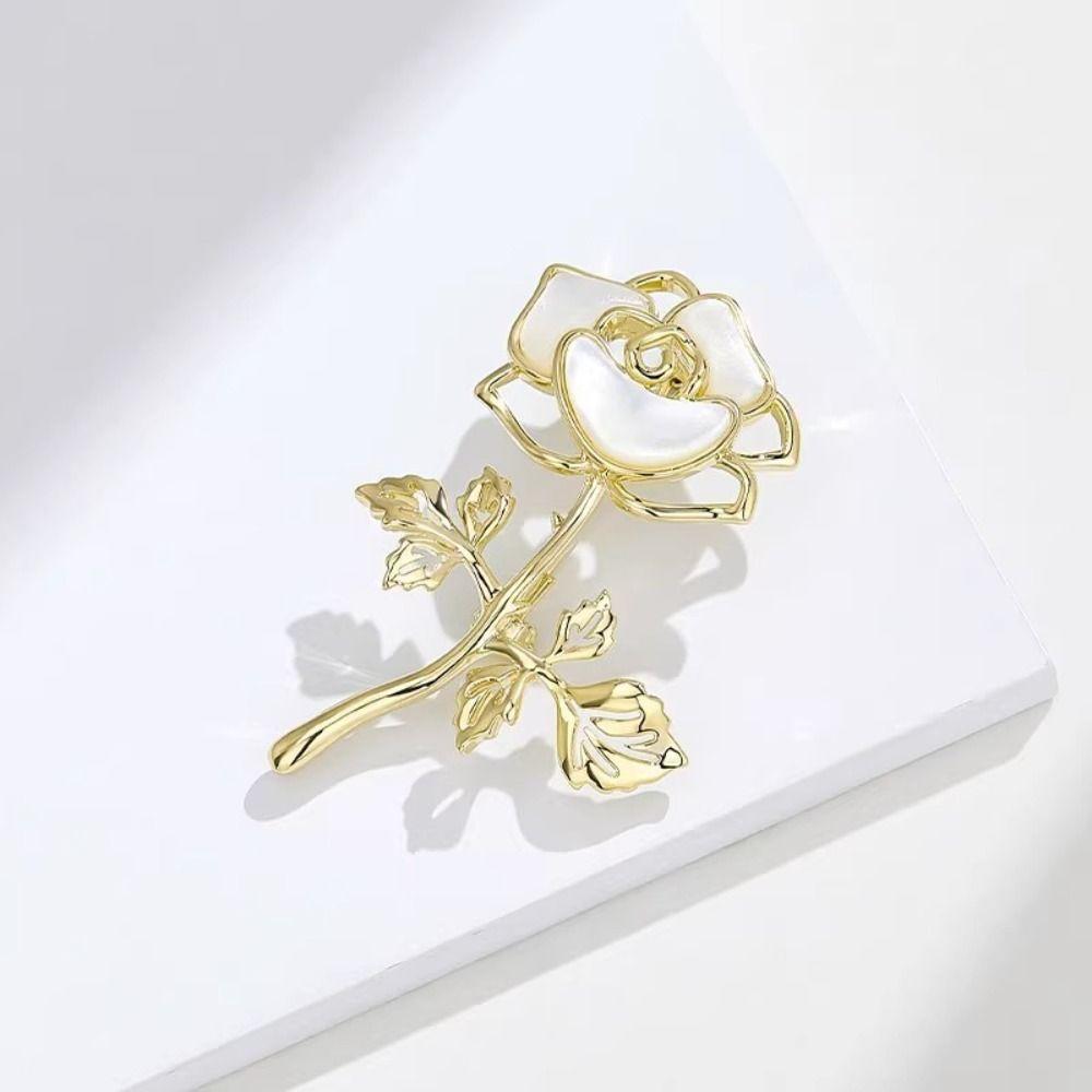Cheongsam Accessories Romantic Badge Collar Pin Banquet Clothes Pin Fairy Rose Brooches  Unisex