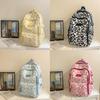 Nylon Cow Pattern Backpack For Women With 20l Capacity For Daily Use