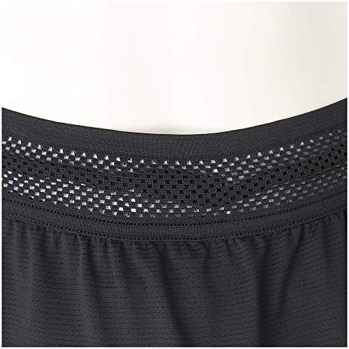 Mizuno Women's Tennis/Badminton Skirt, 72MB1201, Moisture-Wicking, Quick-Drying, Black, Size S