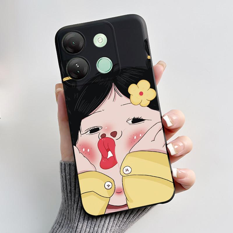 Cute Case For Infinix Smart 7 HD / Smart 7 Plus Fundas Coque Printing Shell Protective Cover Soft Silicone Cartoon Phone Casing