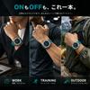 Men's Digital Military Watch with 3 Time Zones, 5ATM Water Resistance, LED Backlight, and Sport Watch Function