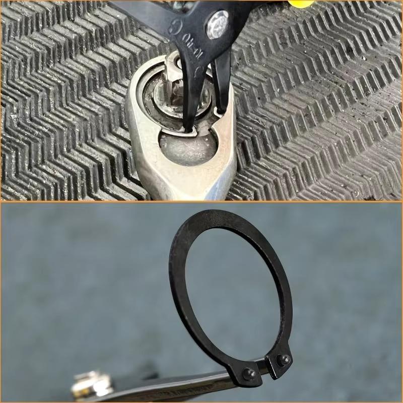 2 in 1 Sprengringzange Innen Außen Sicherungsringzange Gerade Sprengringzange für Ringentferner Sicherungsring Demontagewerkzeug