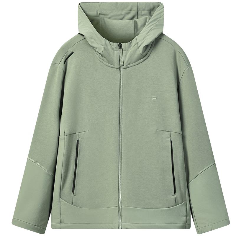 

FILA Men s Fleece-Lined Knit Hooded Jacket L