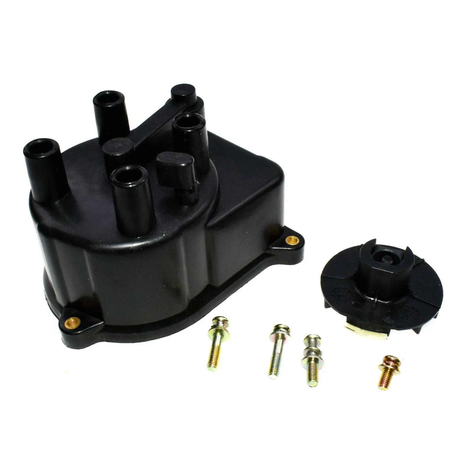Ignition Distributor Cap Motor & Wires Cables & Harness Plug For Honda Civic del Sol 1.5L 1.6L 1992-1995 & Civic 1.6L 1992-2000 Kit 002 1992-2000