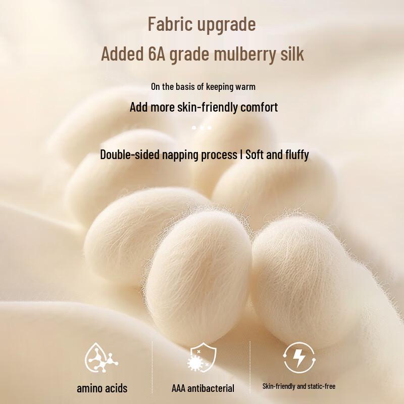 Romon Men's Mulberry Silk Blend Business Casual Straight Leg Pants