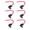 6PCS 12AWG Gauge Inline Holder 30A Easy Installation Waterproof Holder Weatherproof Cover Wiring Harness Marine Application