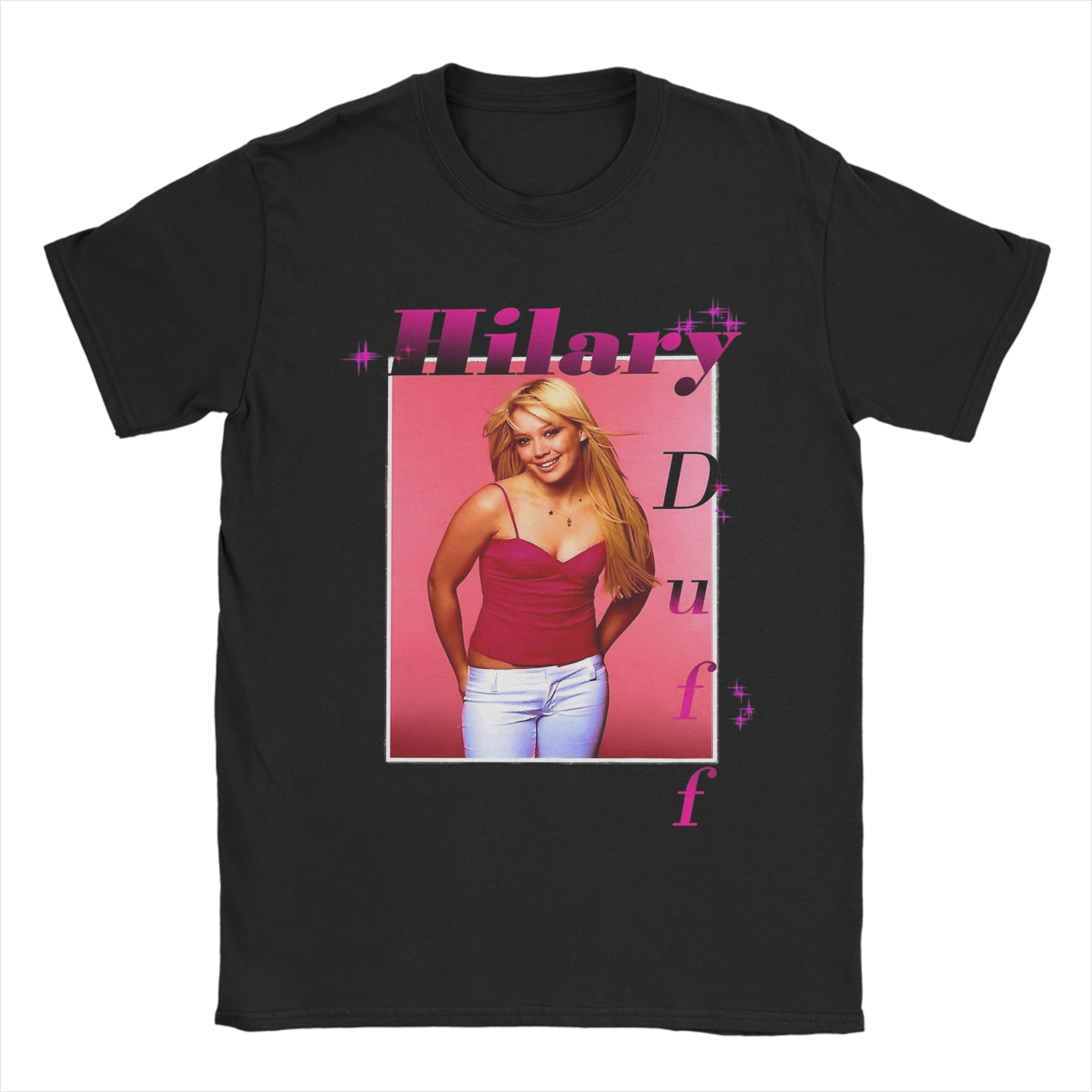 

Hilary Duff The Lucky Me Tour 2026 Tee Shirt for Unisex Women Graphic Print T Shirts 100 Cotton Clothing 4XL
