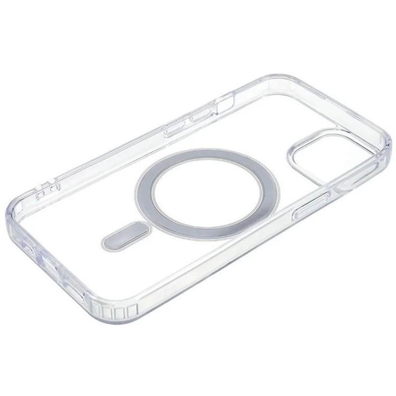For iPhone 13 6.1 Inch Clear Case Compatible with MagSafe WANLONFENG LM2 Series Phone Cover (Big Lens Hole)
