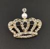 Fashion Pearls Crown Brooches Korean Boutique Rhinestone Brooch Geometric Buckles Anti Exposure Shirt Collar Pins Accessories