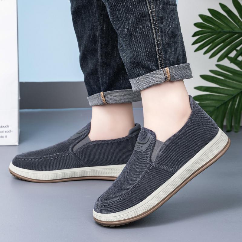 Lightweight Men's Sneakers Comfortable Men's Casual Shoes Breathable Mesh Comfortable Flat Shoes Round Toe Non-Slip Loafer Shoes
