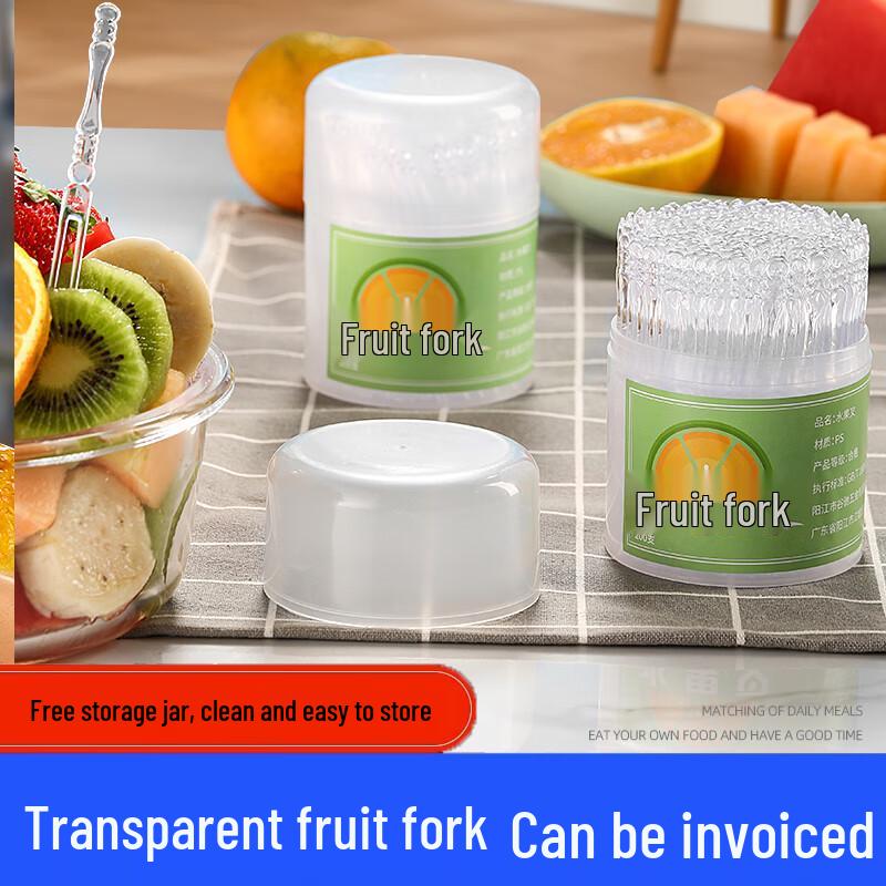 Disposable Transparent Fruit Forks