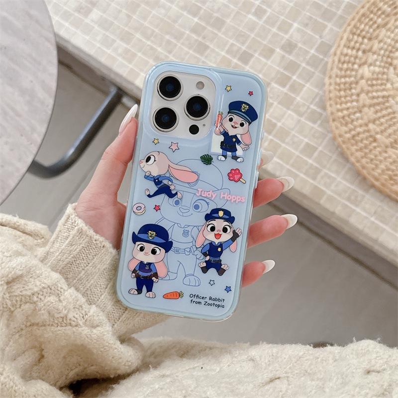 

3D Cartoon Ears iPhone Case for Judy & Nick - Compatible with iPhone 17, 16 Pro Max, 15, 14 16