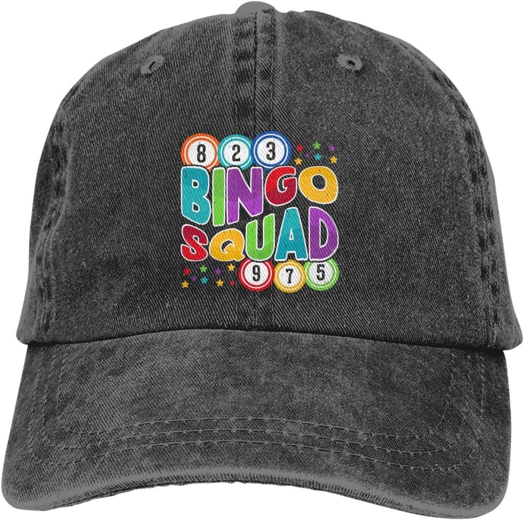 Galna Bingo Människor Basebollkeps Golf Pappahatt Justerbar Original Klassisk Lågprofil Keps Herr Dam