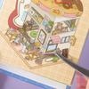 1 Sticker Sheet Per Pack Fairy Tale Cottage Series Miniature Scenery Stickers Cartoon Scenery Collection DIY Scene Decorations
