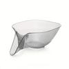 High-Quality, Versatile Kitchen Drain Basket - Multifunctional Plastic Strainer with Funnel for Vegetables, Pasta, Fruit & Salad