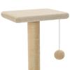 VidaXL Cat Tree with Sisal Scratching Posts 65 Cm Beige