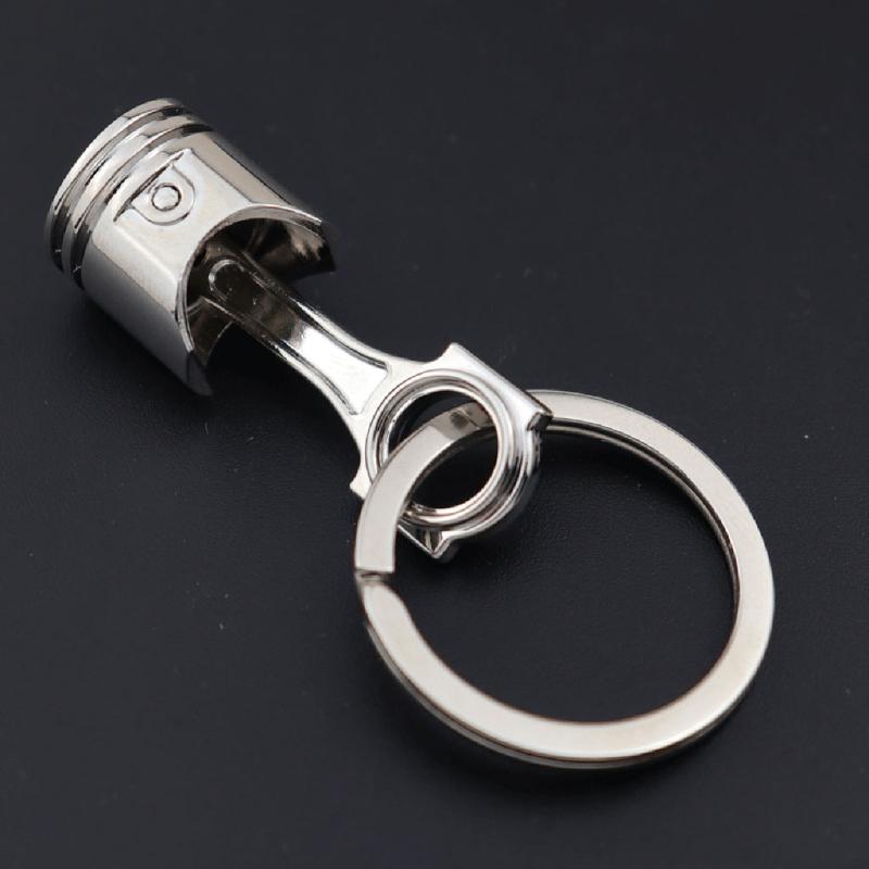 Personalized Car Engine Piston Keychain Pendant Car Modification for Creative Gifts for Key Ring for Men Boys Drivers Ca