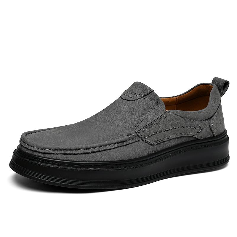 Fashion Italian Brand Men's Genuine Leather Shoes Anti Slip Wear-resistant Soles Men's Oxford Shoes Outdoor Sports Leisure Hiking Shoes