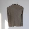 Herbst Winter Basic Rollkragen Langarm Damen Strickpullover Weich Elastisch Locker Pullover Pullover Frau Lässig Einfache Oberteile Innere Kleidung