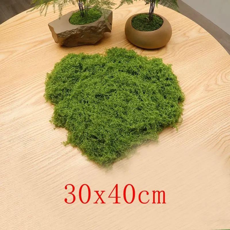 Green Artificial Moss DIY Crafts Grass Fake Moss Green Plant for Home Room Garden Decor Landscape Fake Grass Flower Pot Ornament