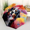 Bernese Mountain Dog Umbrella - Automatic Open/Close, Heavy-Duty Iron Frame & Lightweight, with Vibrant Bernese Mountain Dog D
