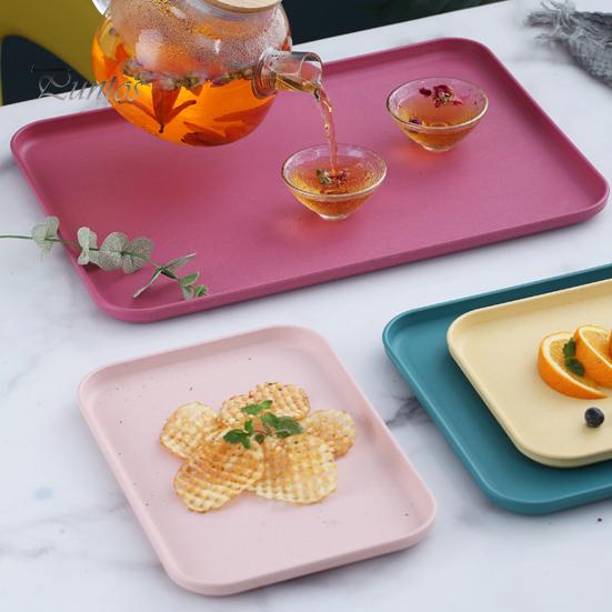 Multi-use Large Capacity Serving Tray Plastic Practical Food-grade Storage Tray for Home