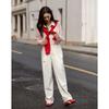 Demana Women's Gradient Stripe Lapel Shirt