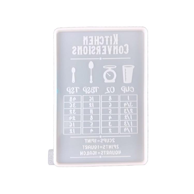 

Capacity Conversion Chart Mold DIY Crafts Mold DIY Homes Decorations Supplies белый