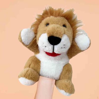 Dierlijke vingerpop Pluche hand Fantasierijk knuffelhoofd Handschoenen Pretend