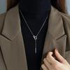 Autumn and winter four sweater chains women's new suit geometric necklace trendy niche high-end design fashion accessories