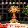 LED Seven-Colored Lotus Buddha Lamp - Rechargeable Guanyin Offering Light