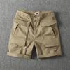 Men's Trendy American Style Stretch Work Shorts with Multi-Pockets - Loose Casual 5-Point Summer Pants.