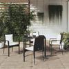 Vidaxl 5-Cz. Garden Furniture Set With Cushions, Black, Poly Rattan