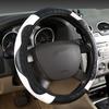 1pc, PU Carbon Fiber Leather Car Steering Wheel Cover, Without Inner Ring Suitable for 14.5-15 Inches of Automotive Supplies.