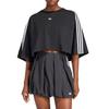(WMNS) adidas Adilenium Season 3 Boxy Oversized T-Shirt Asia Sizing 'Black White' Women's JY8884