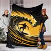 Surf Theme Printed Blanket - Perfect for Couch, Bed, Travel & Outdoor Use | Machine Washable, Cozy & Durable.