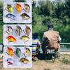 5 Pièces Appâts de Pêche en Plastique Petit Crankbait Wobbler Appâts Durs Artificiels Appâts Crank avec Boîte à Pêche Accessoires de Pêche