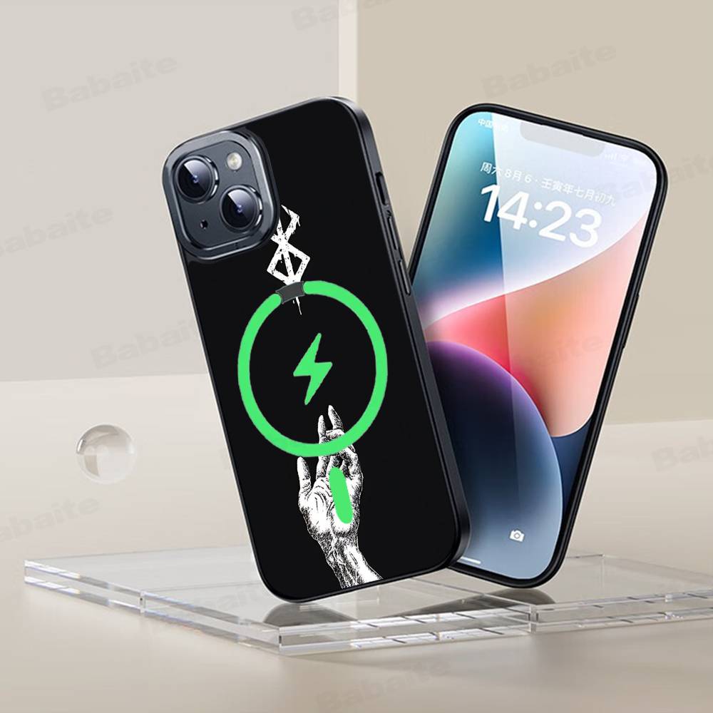Anime Berserk Phone Case Magnetic Case For IPhone 16 14 13 12 11 15 Pro Max Plus For Magsafe Wireless Charge Cover