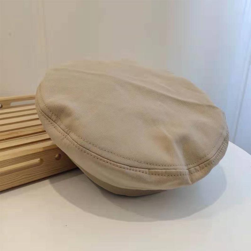 Summer Simple Fashion Beret Solid Color Versatile Octagonal Hat Korean Style Student Painter Hat Fashion Hat