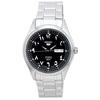 Refurbished Seiko 5 Stainless Steel Black Arabic Dial Automatic SNKP21 SNKP21J1 SNKP21J Men's Watch