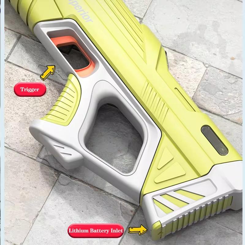 Full  Automatic Electric Water Gun Toys 43cm Portable Children Adult Summer Beach Outdoor Fight Fantasy Toys For Boys Kids Game