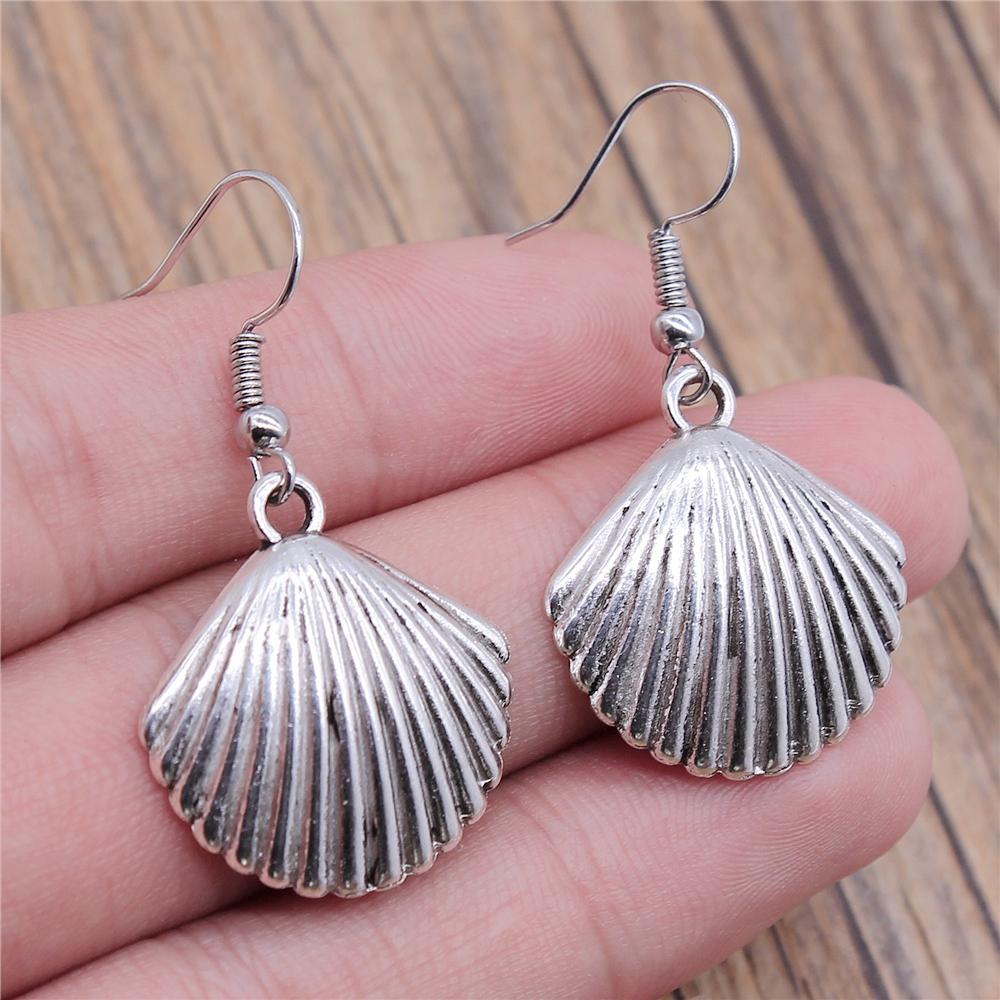 Sea Animal Marine Life Dangle Earring Vintage Shell Dolphin Octopus Squid Turtle Mermaid Shaped Earring For Women Summer Earring