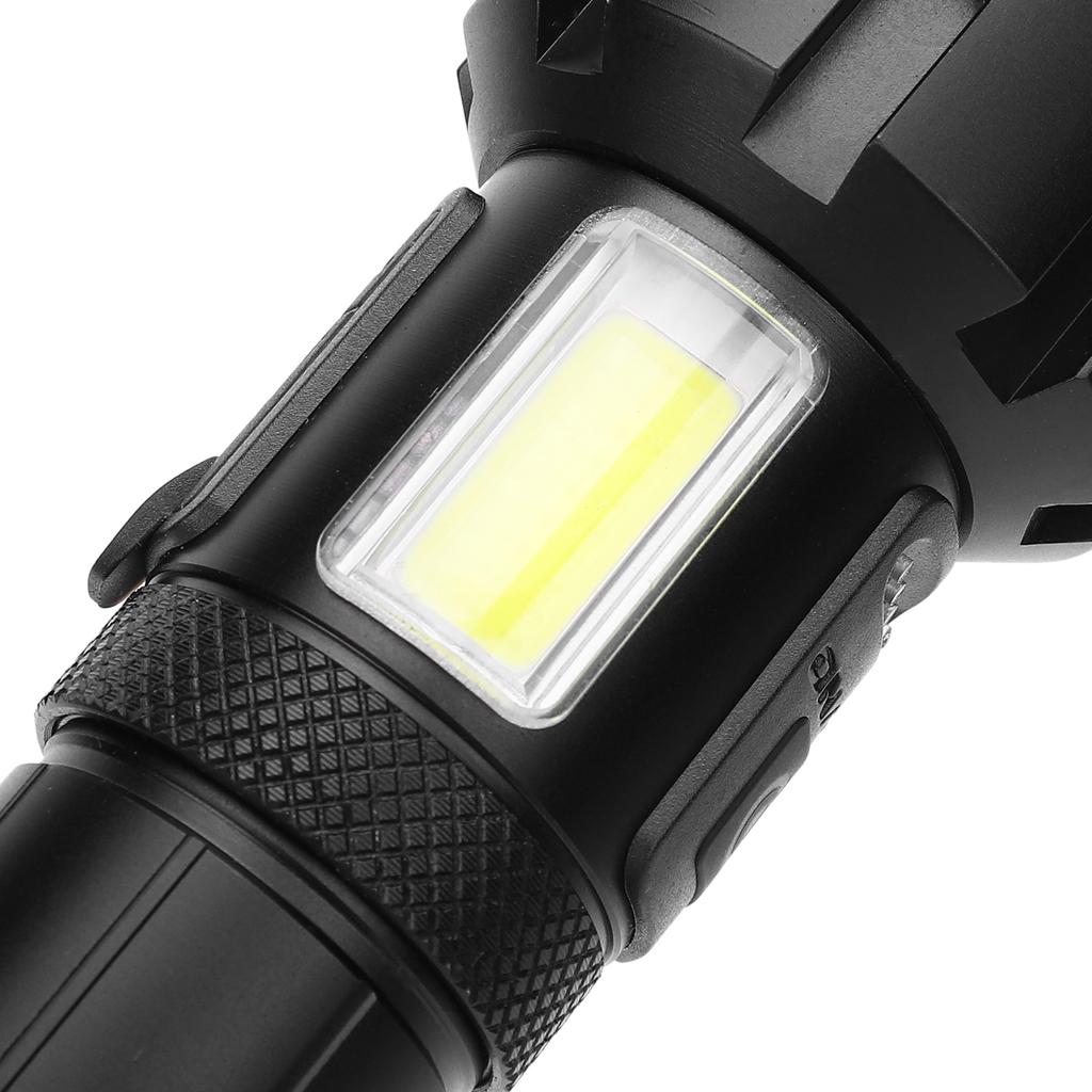 XHP90 COB Powerful Aluminum Alloy Flashlight USB Charging Electric Torch for Camping Hiking
