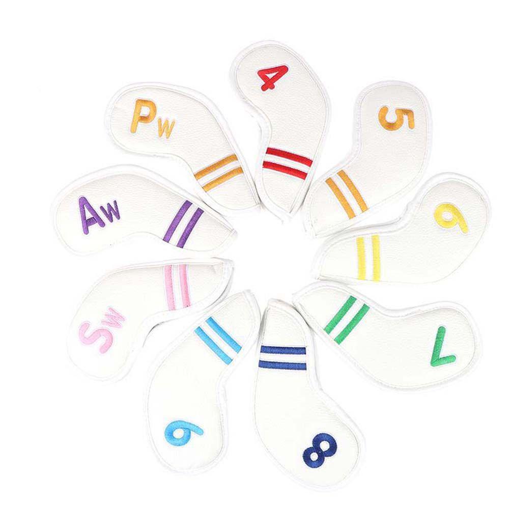 Equipment 4-9,P,S,A Embroidery Golf Club Cover Head Cover Golf Headcovers Golf Iron Headcover