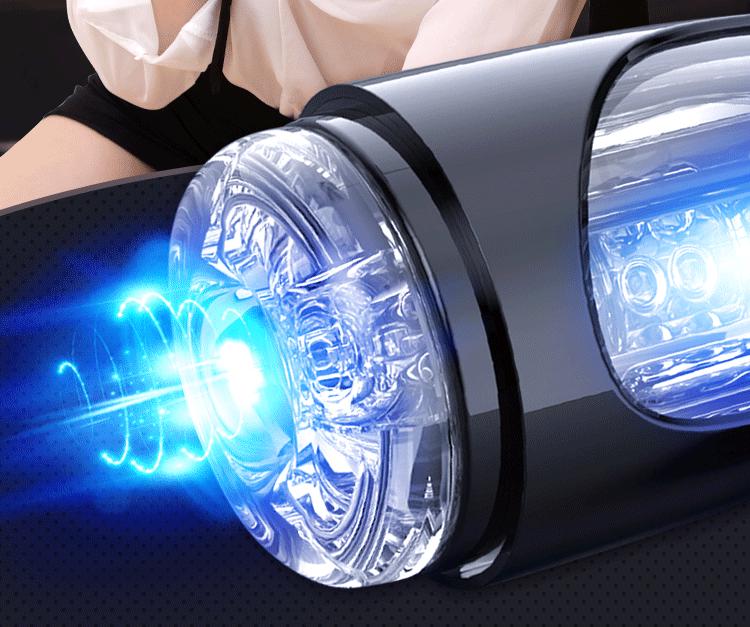 Elektrický mužský masturbátor Mi Ji - 17dílná sada přísavek pro dospělé