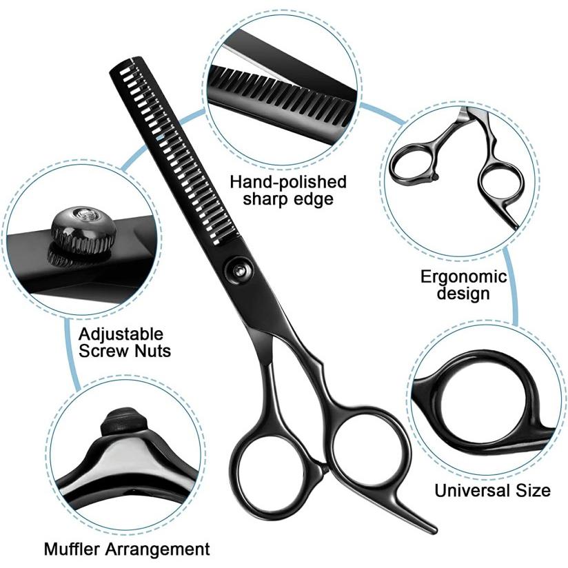 Professional Barber Scissors 6.0 inch  Hairdressing Scissors Hair Cutting Thinning Shears Set